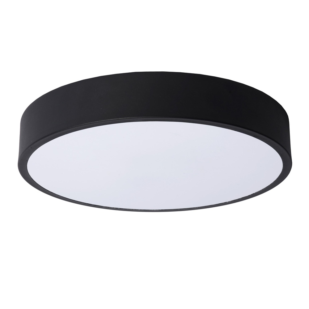 Lucide PlafonniereUnar Ø 30cm - 2700K - zwart - 79185/30/30